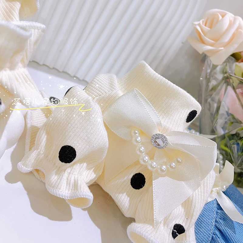 Designer Luxury Pet Princess Skirt Cowboy Skirt Puppy Sweater Small Dog Cotton Base Sweater Sweet Knitted Sweater Beautiful Set XJ250813