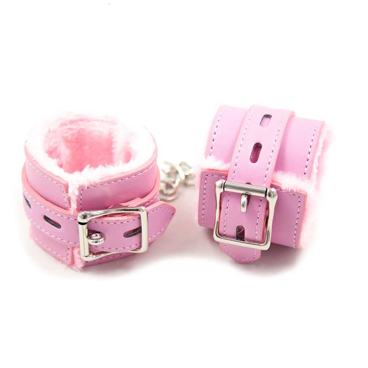 Collar Set Premium Bondage Set Plush Restraint Kits Luxury Collar Anklecuffs and Handcuffs Submissive Sex Toy for Fetish Play Fun W250813