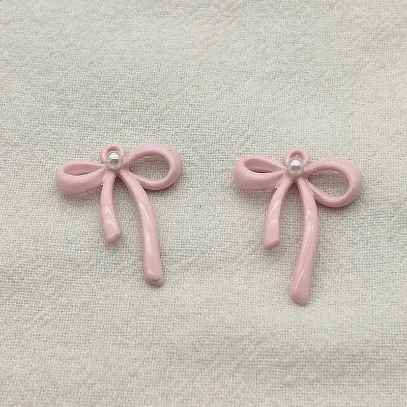 Arrival 26x20mm 100pcs Zinc Alloy Pendants Bows Shape Charm For Hand Made Earrings DIY PartsJewelry Findings Components 250807