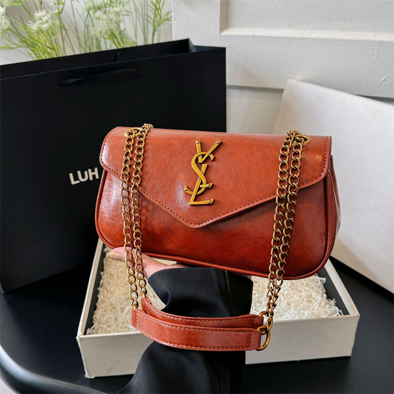 Designer bag free shipping hot Light luxury outdoor flap bag simple and versatile casual crossbody bag