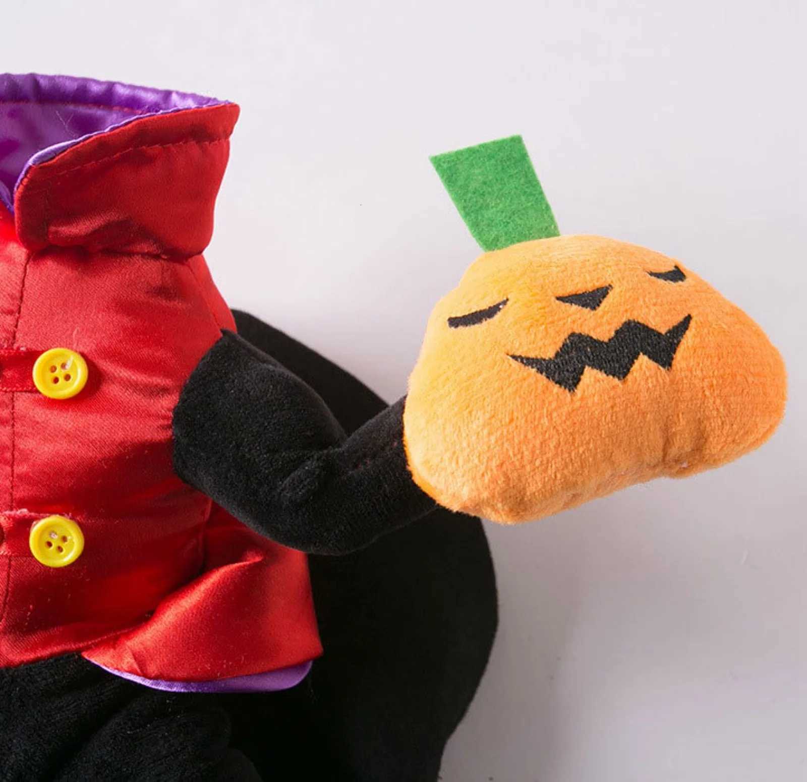 Adjustable Dog Clothes Soft Cloth Dog Apparel Chucky Inspired Halloween Pet Costume Pumpkin Ride Design for Medium Pets XJ250813
