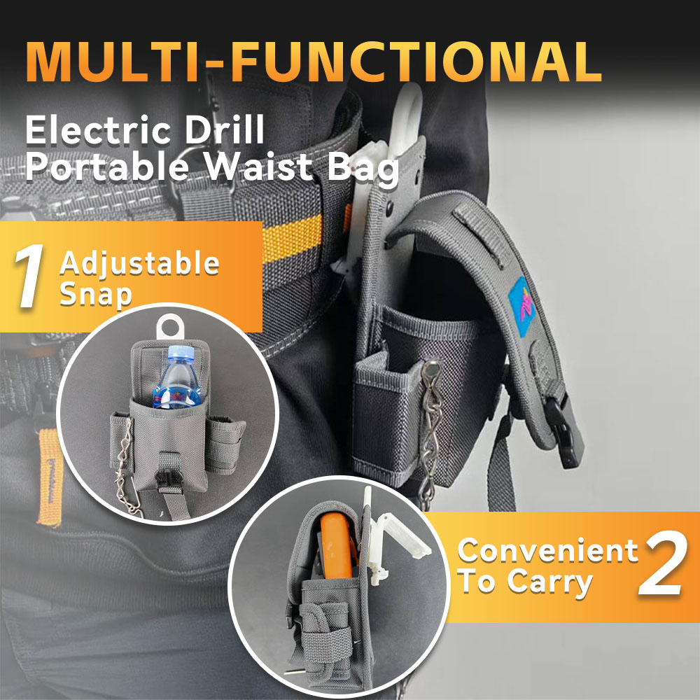 High-quality electric screwdriver quick-hanging carrying waist bag