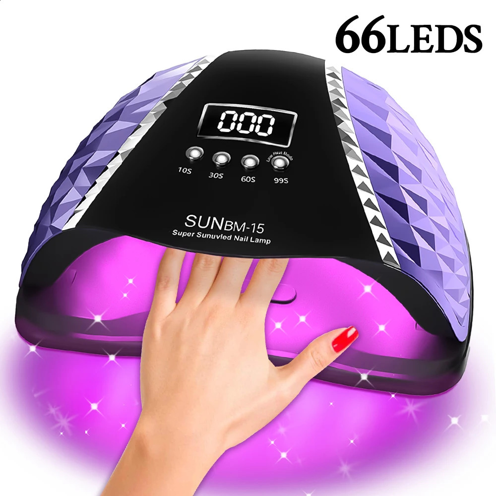 DianaBeauty UV LED Nail Lamp 66LEDs Nail Dryer with Auto Motion Sensor Professional UV Light Cabin for Nail Polish Manicure Lamp 250807