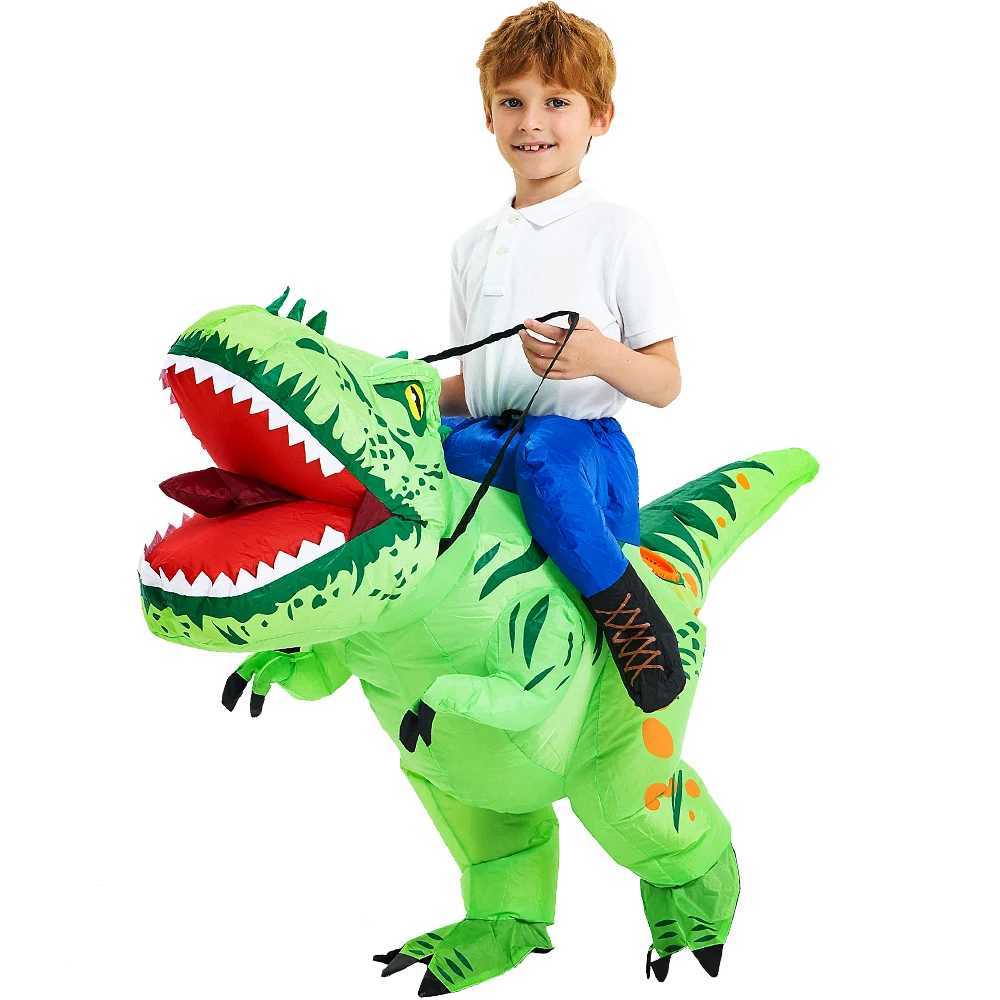 Kids Child Dinosaur Inflatable Costume Anime Purim Halloween Christmas Party Cosplay Costumes Dress Suits for Boys Girls L250813