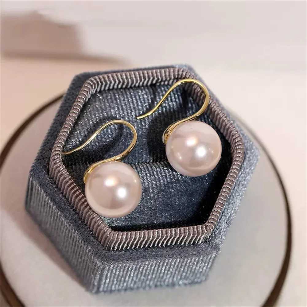 French Vintage Pearl Earrings For Women Luxe Round Imitation Pearls Earrings Fashion Party Ladies Jewelry Drop Shipping Y250812