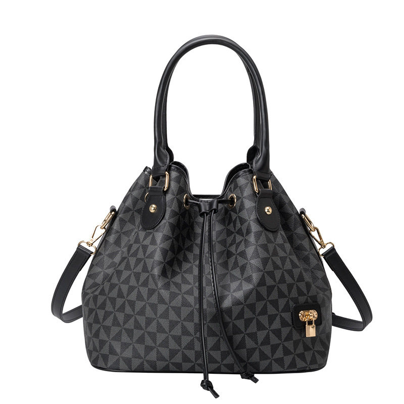 Spring Summer New Large Capacity Printed Bucket Bag Women s Korean Edition Handbag Designer Bag fashion bag Crossbody Bag
