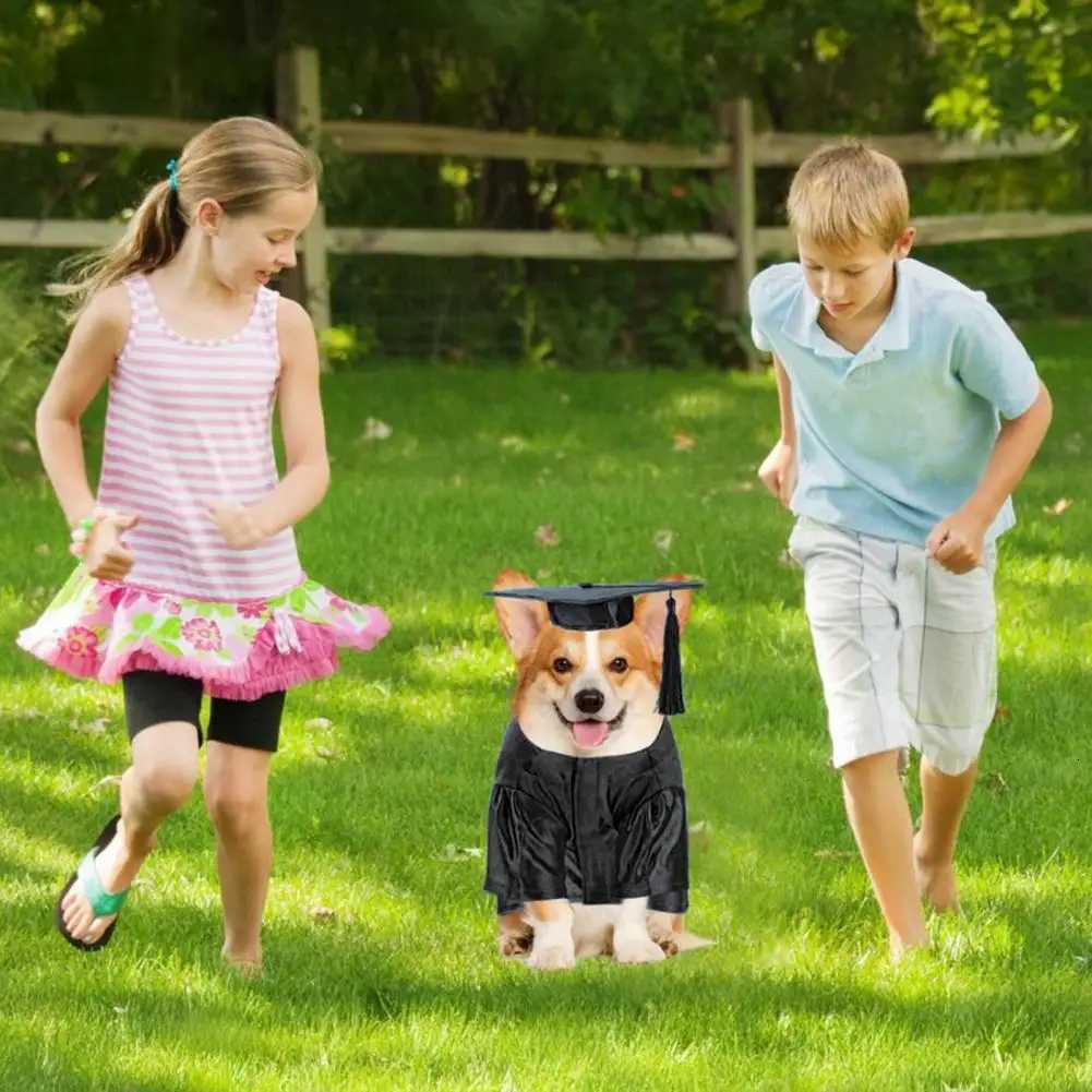 Dog Graduation Gown Pet Graduation Costume Set for Dogs Cats 2025 Cap Gown with Tassel Washable Holiday for Graduation for Pets XJ250813
