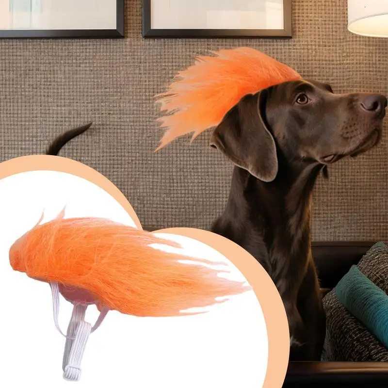 Cat Wig Orange Small Dog Wig Cat Cosplay Decoration Pet Headwear Costume for Halloween Christmas Travel Indoor Outdoor Gathering XJ250813