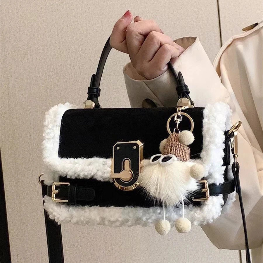 PU Leather Square Messenger Bag for Female Monochromatic Shoulder Bags Purse Fashion 250809