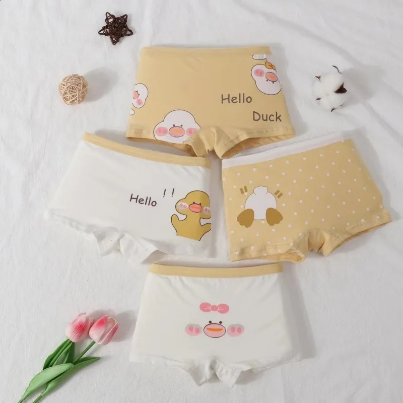 Childrens Cotton Panties Girls Baby Flat Pants Small Middle and Large Children Underwear Boxer Shorts 250812