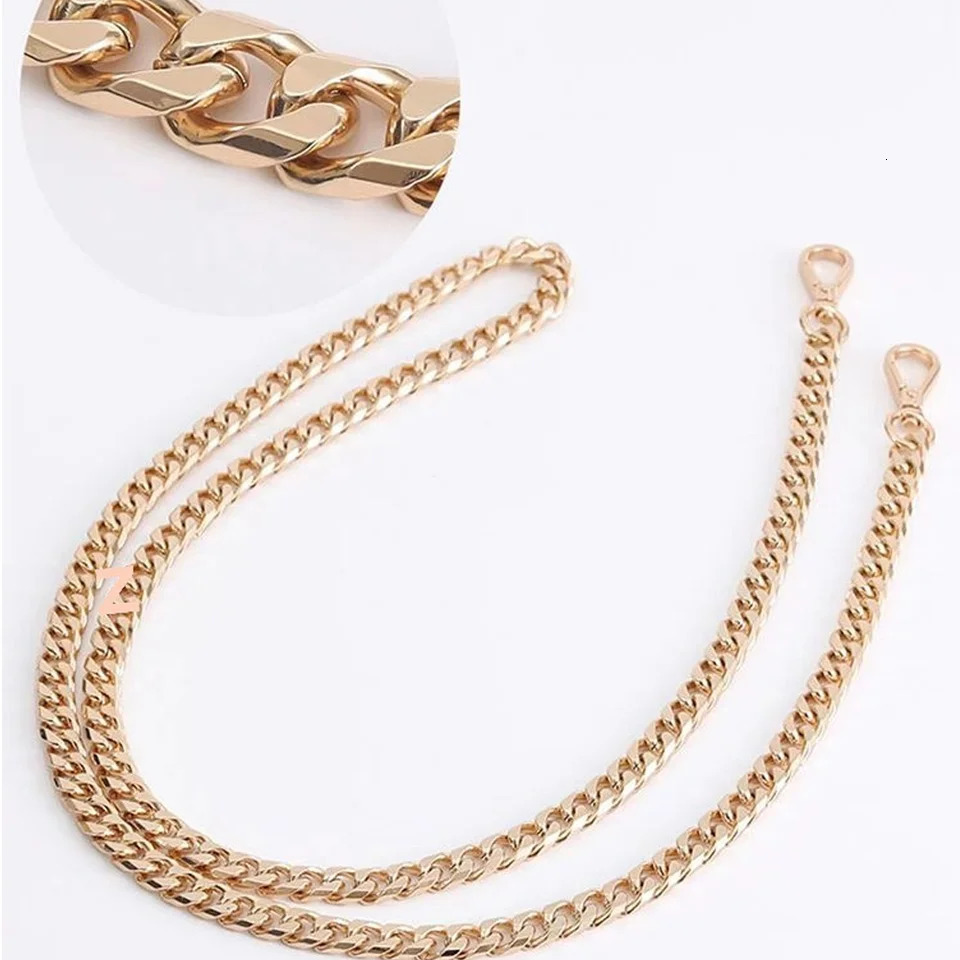 406090120cm Handbag Metal Chains DIY Purse Chain With Buckles Shoulder Bags Straps Handbag Handles Bag Parts Gold Chain 250812
