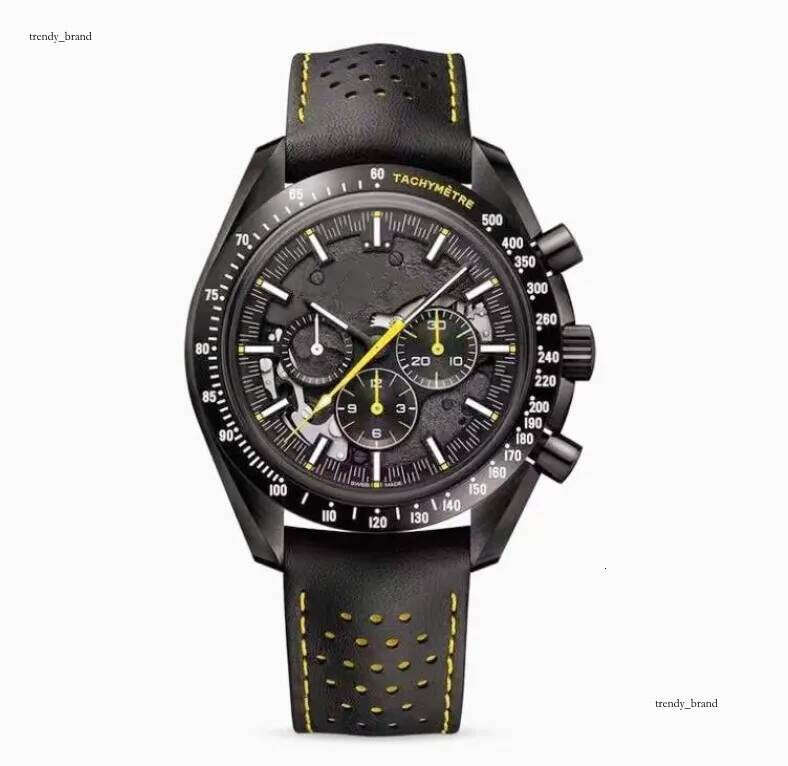 Movement Watches High Quality Mens Watch 44.25MM Sapphire Glass Stainless Steel Dial Solid Super Luminous Waterproof Speedmasters Watches Night Light Design 20a