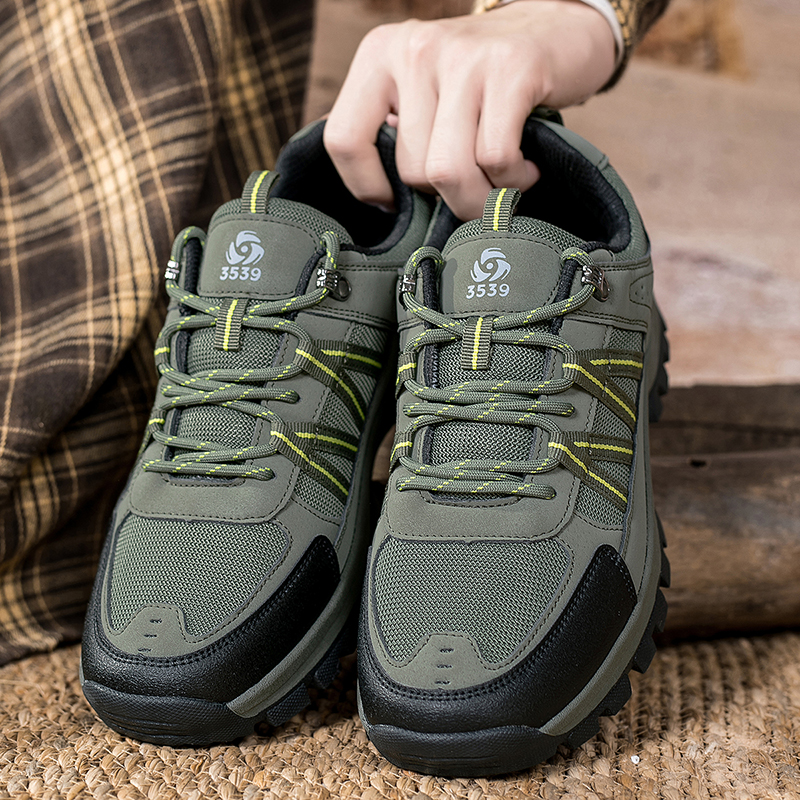 Versatile Lightweight Trail Running Gear: Breathable Rubber Sole Climbing Sneakers w/ Easy-on/off Lacing Mechanism