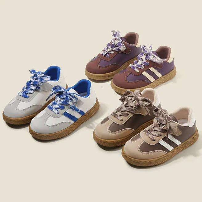 Kids Fashion Casual Flats Toddler Outdoor Walking Walkfashion Sneakers Children Comfortable Classical Shoes Girls Boys Size 21- 32 W0540