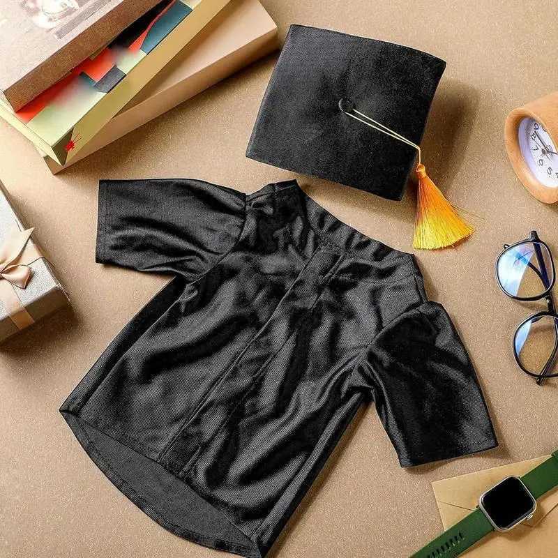 Dog Graduation Hat Washable Dog Graduation Hat And Gown Shirt Costume Set With Tassel Outfits Pet Clothes For Small Breeds Puppy XJ250813