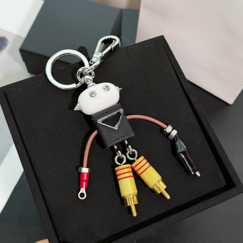 Keychains Lanyards Designer keychain creative robot keychain fashionable keychain for men and women bag charm pendant car keychain high-quality gift