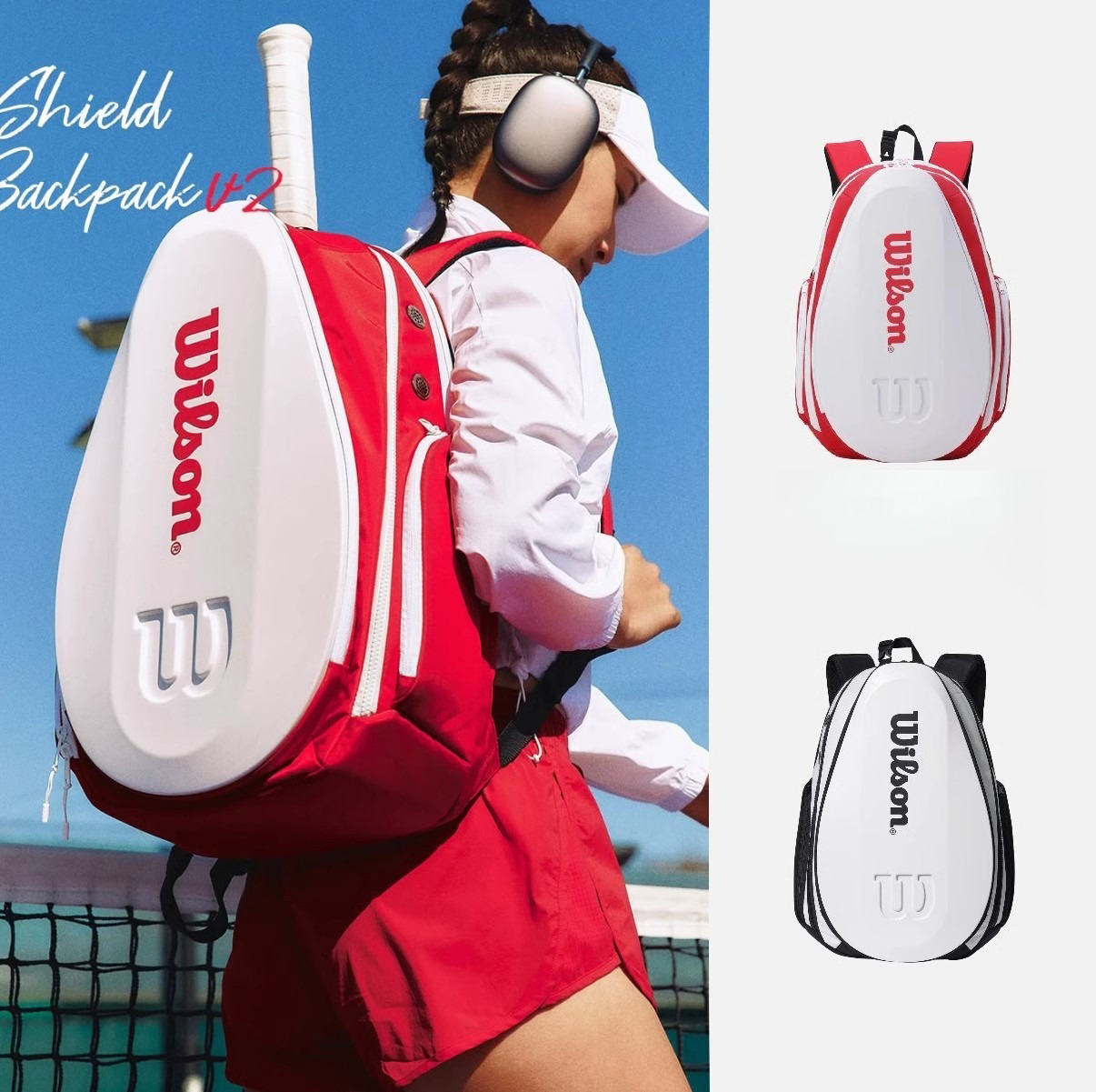 Tennis Racket Bag Sport Accessories Men Women Tennis Badminton Sport Bags Tennis Backpack for 1-2 Rackets