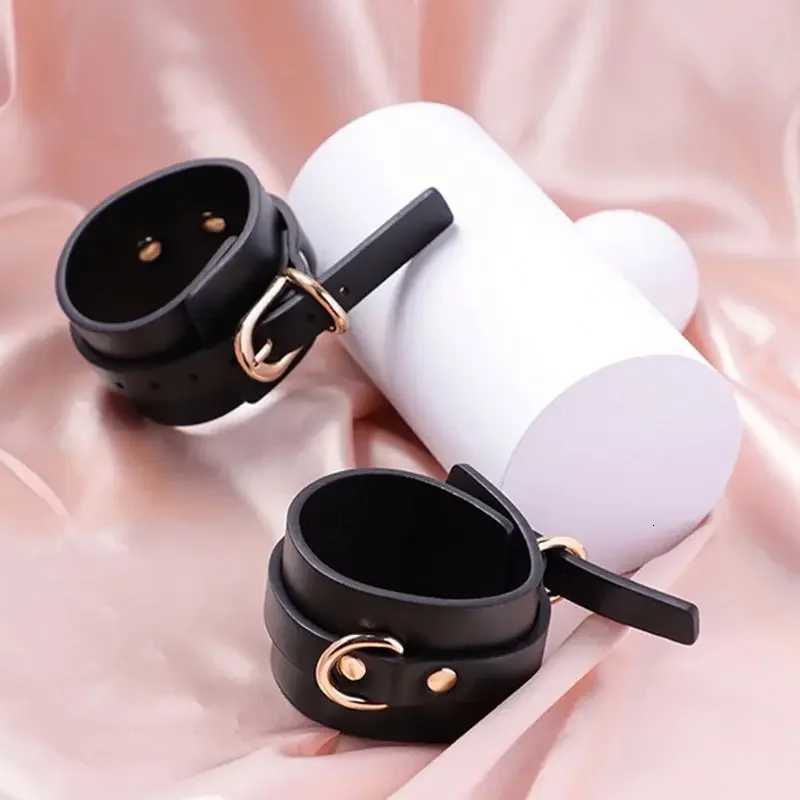 Hot sale metal leather BDSM 7pcs bondage gear suit adult SM slave sex toy BDSM Chinese bondage kit products XJ250813