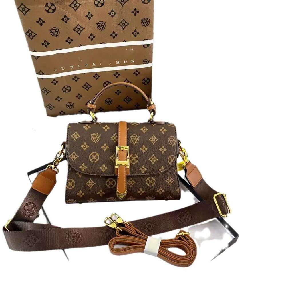 DHessentials Korean Style Boston Bag - Trendy Monogram Crossbody Shoulder Bag for Women, Fashionable Nurse Bag with Two-Tone Design