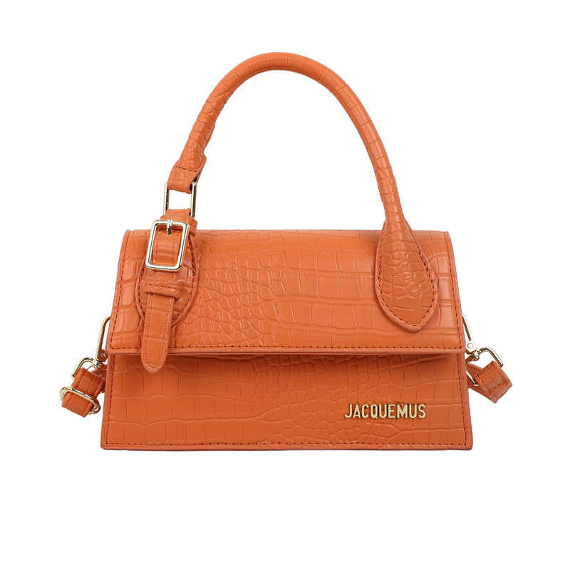 Designer European and American Trendy Letter Handheld Small Square Bag 2025 New Versatile Crocodile Pattern Shoulder Bag Casual Bag free shipping