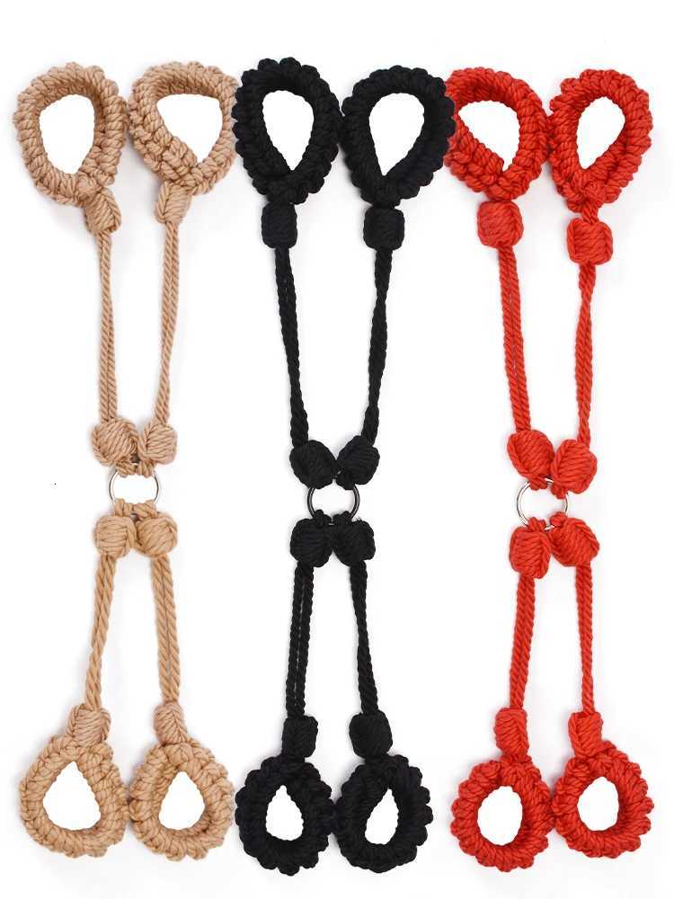 Cotton Rope Cuffs Handcuffs Leg Ankle Cuff Restraints Bondage Bracelet BDSM Fetish Adult Sex Toys For Couples Exotic Accessories XJ250813