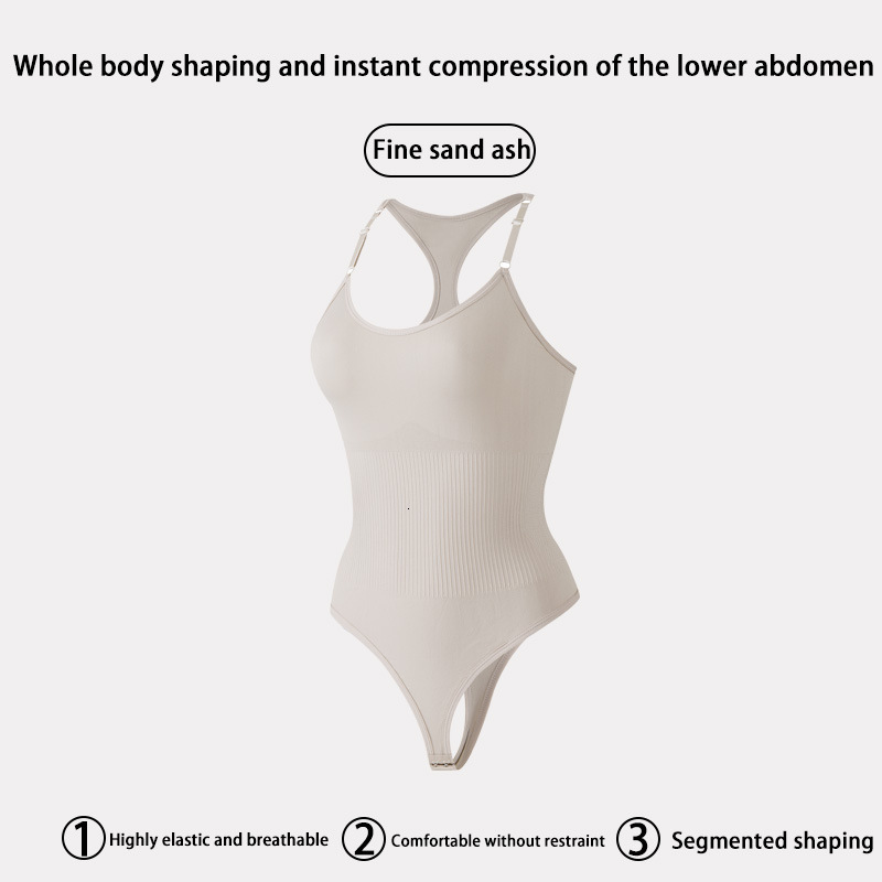 Tummy Control Y2K Sculpting Bodysuit body shaping Women Shaper Bodysuit Body Shaping Vest Style Back Strap Thong Hook One-Piece Waist Trainer Bodysuit - view 8