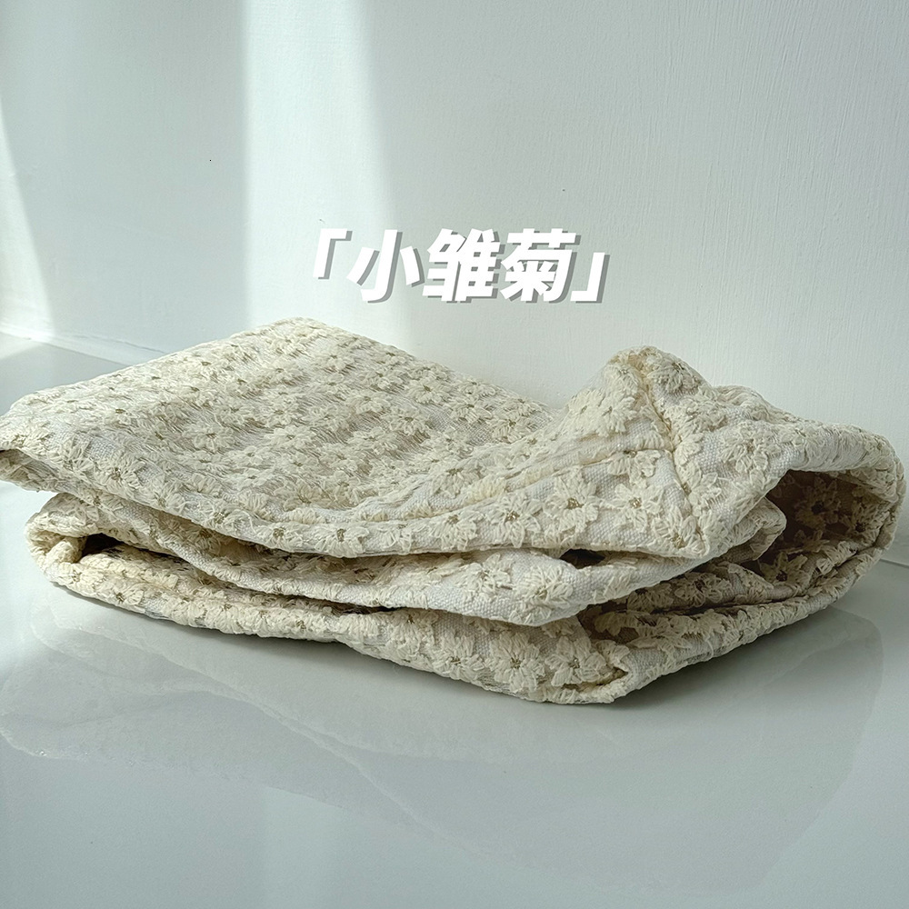 Fresh Style Mesh Flower Single Shoulder Korean Version Ins Blogger Large Capacity Tote Sweet Handheld Canvas Bag Trendy ddmymarket