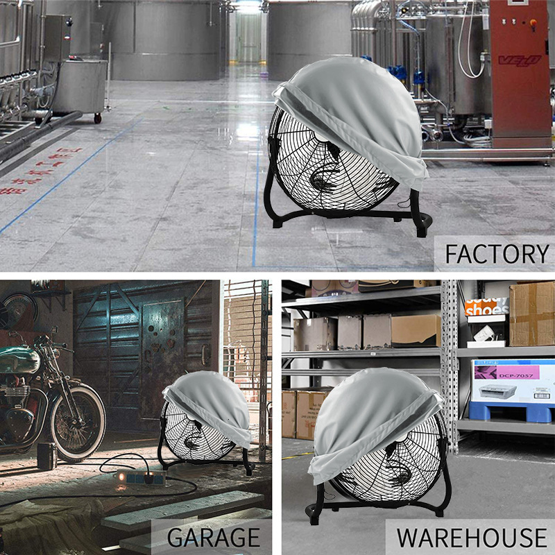 Waterproof Dustproof Outdoor 210D Oxford Cloth Industrial Electric Fan Protective Cover