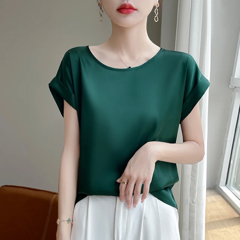 ONeck Silk Camisole Ladies Thin Vest Satin Loose Outer Sleeveless Top Summer Suit Insid Sling Mulberry Bottoming Shirt 250804