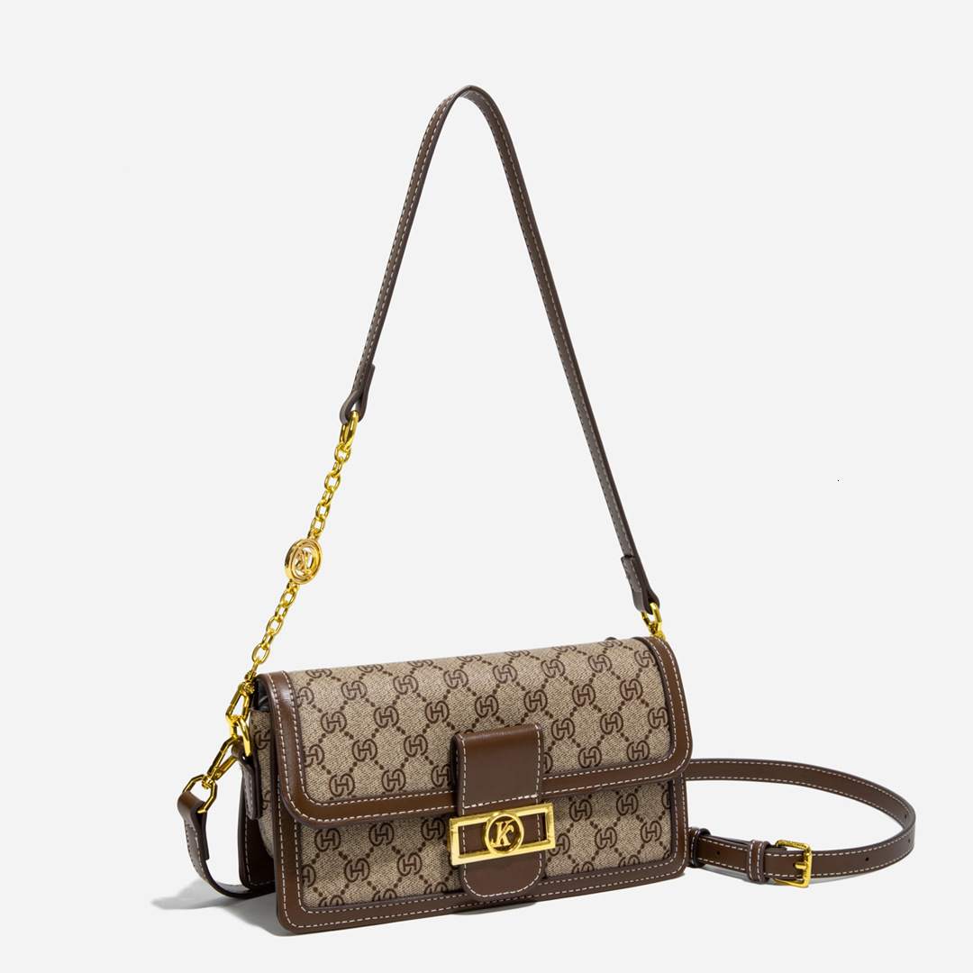 Free Shipping Chain Flap Color Blocked Gray Small Square Handbag 2025 New Women Designer Shoulder Crossbody Bag High-end Banquet Bag Money Bag Outdoor