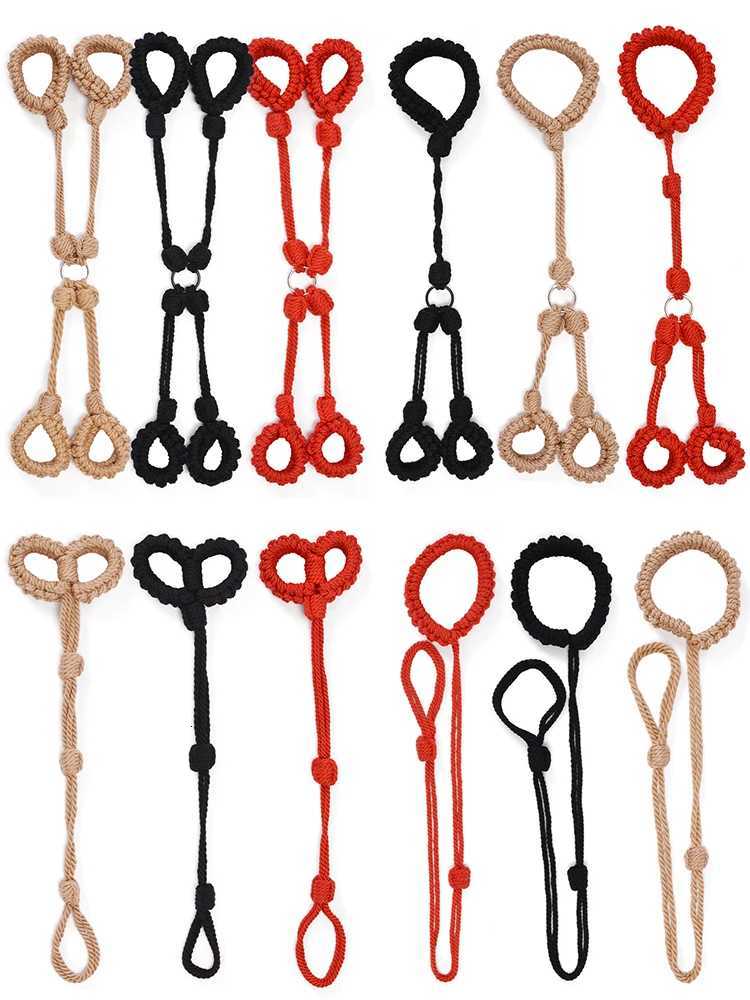 Cotton Rope Cuffs Handcuffs Leg Ankle Cuff Restraints Bondage Bracelet BDSM Fetish Adult Sex Toys For Couples Exotic Accessories XJ250813