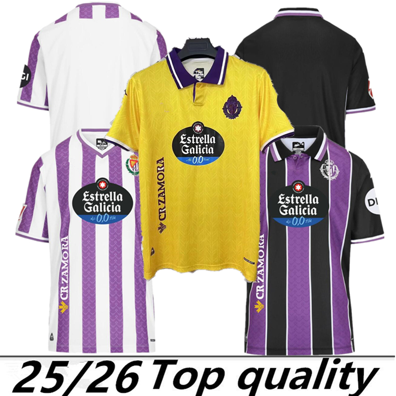 Men top quality 25/26 Real Valladolid shirt Soccer Jerseys 2025 2026 football shirts kids kit Weissman SERGIO LEON MONCHU AMALLAH G.PLATA KENEDY FEDE OSCAR PLANO ANUAR