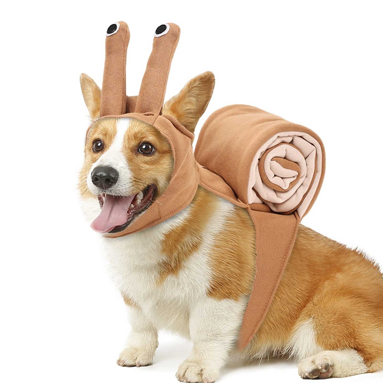 Snail Headpiece Novelty Puppy Costume Pet Halloween Dog Costumes Dog Costumes Festival Party Cosplay Outfit Pet Accessories XJ250813