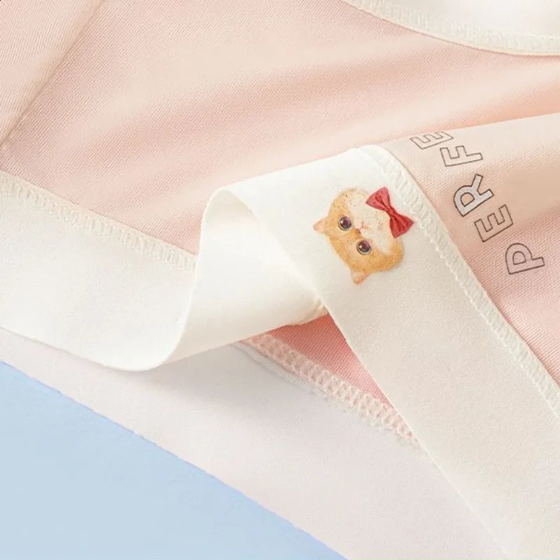 4PCS Girls Cool Breathable Panties Kid Comfort Antibacterial Panty Solid Thin Briefs 3y Young Child Clothes Baby Cute Underwear 250812