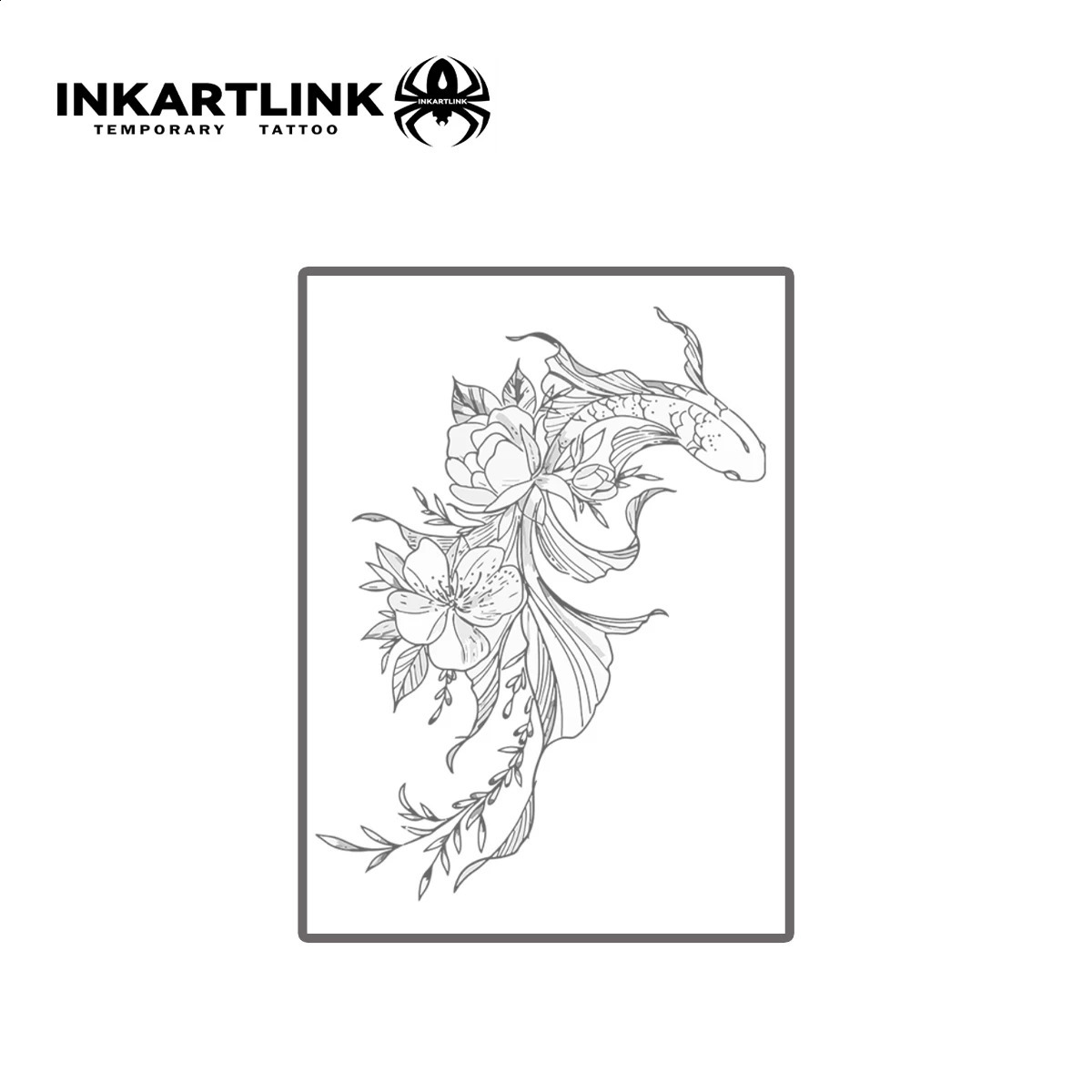 Handpainted goldfish temporary tattoo stickers magic tattoos herbal juice lasting 12 weeks realistic 250809