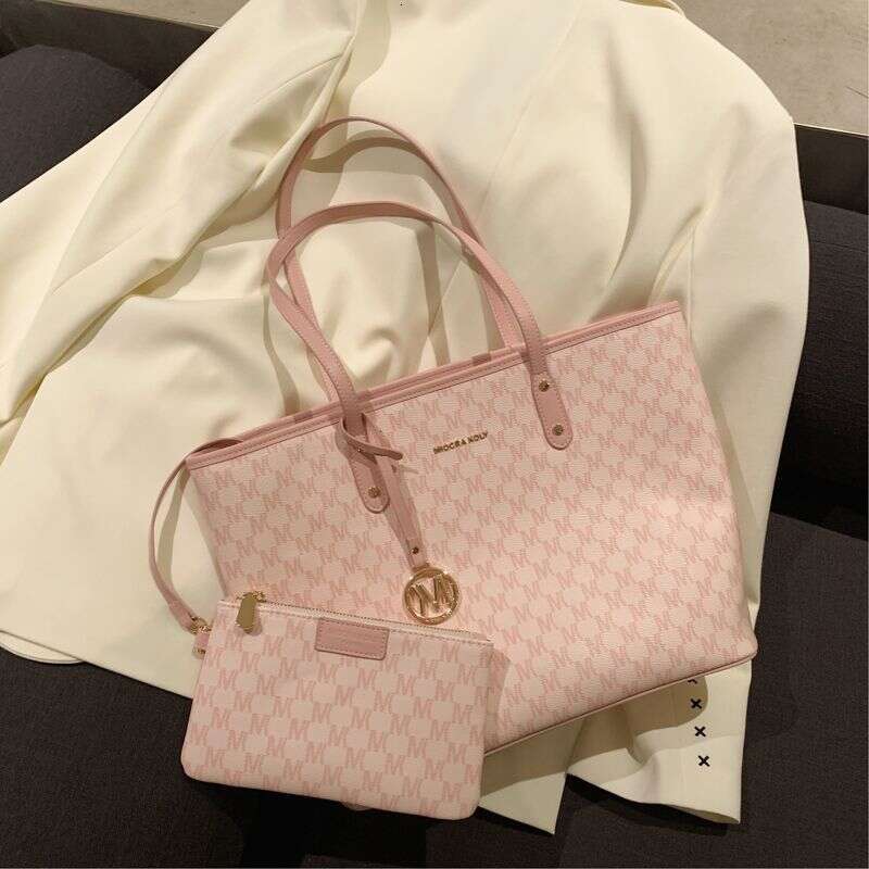 French Cherry Blossom Tote Bag Women's 2022 New Commuter niche ins handbag Large capacity shoulder bag