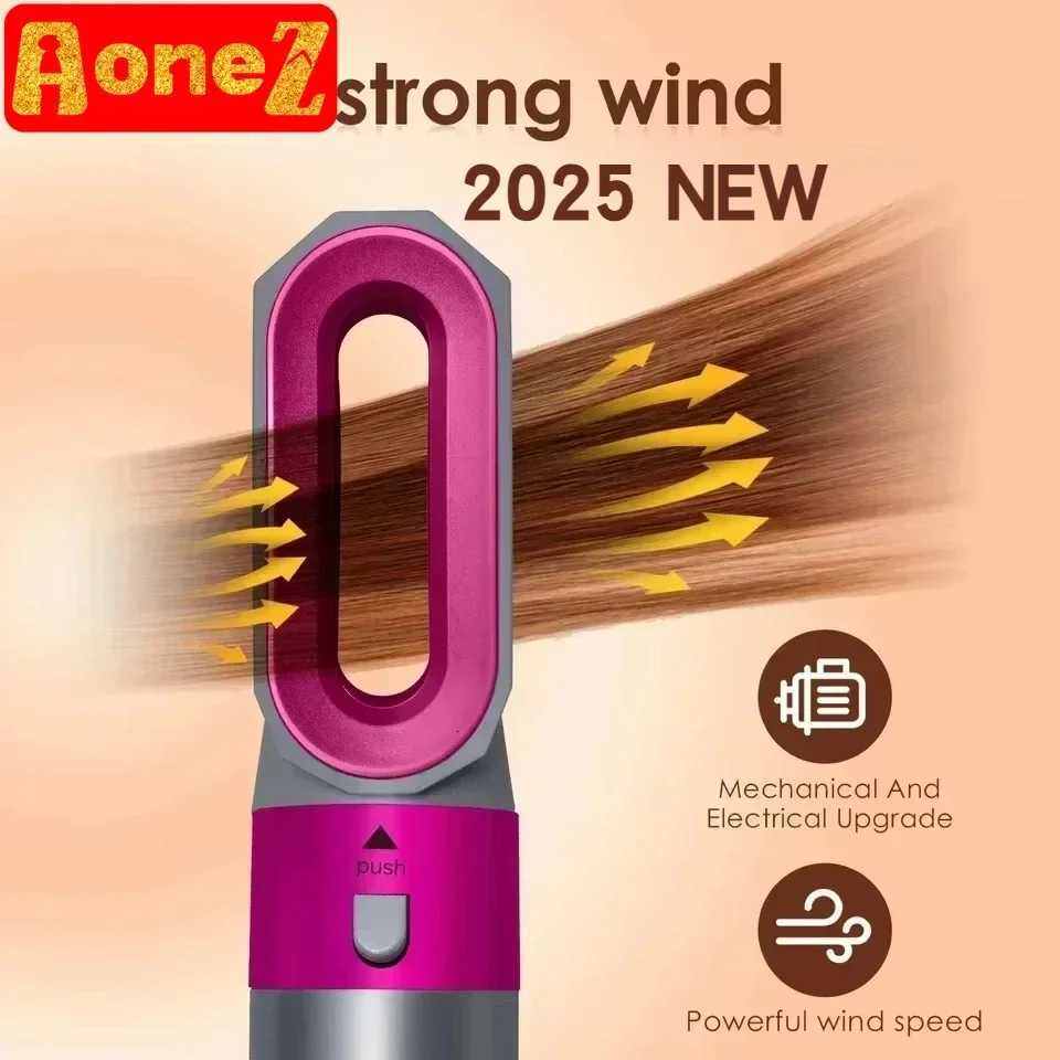 5 in 1 Low Noise Hair Styler Professional Hair Curling Straightening Hair Drying Hot Air Brushes 1000W W250814