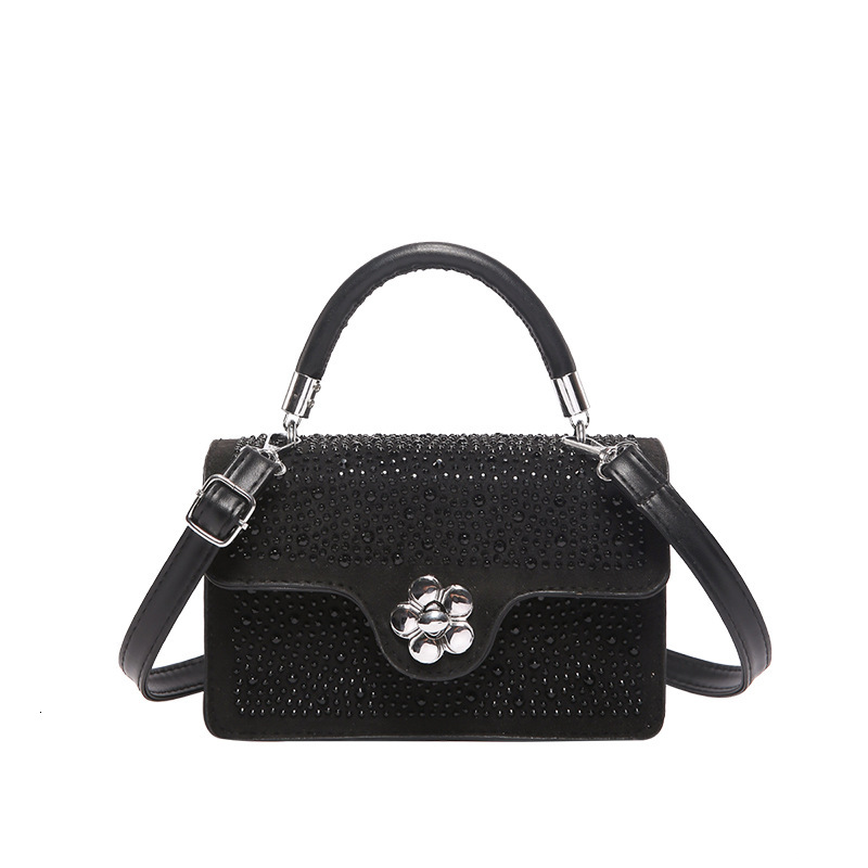 Luxury Brand Designer Bag Handbag Korean Fashion Diamond-Studded Simple Versatile Shoulder Bag Commuting Casual Textured Large Capacity Crossbody Bag