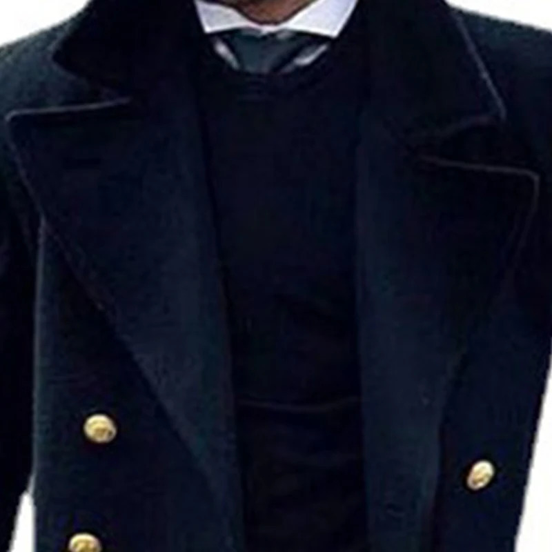 Overcoat Double Breasted Woolen Men Classic Fashion Versatile Windbreaker Winter Thickened Warmth for Business Outdoor Leisure 250813