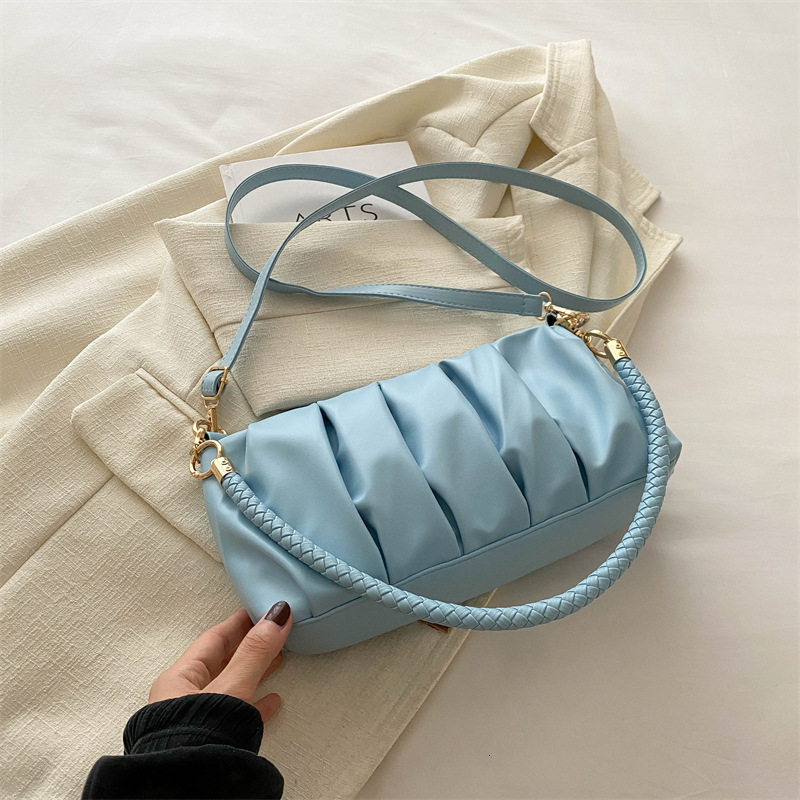 Luxury Brand Designer Bag French Niche Design Bag For Women 2024 Hot-Selling Single Shoulder Crossbody Bag High-Quality Texture Pleated Underarm Cloud