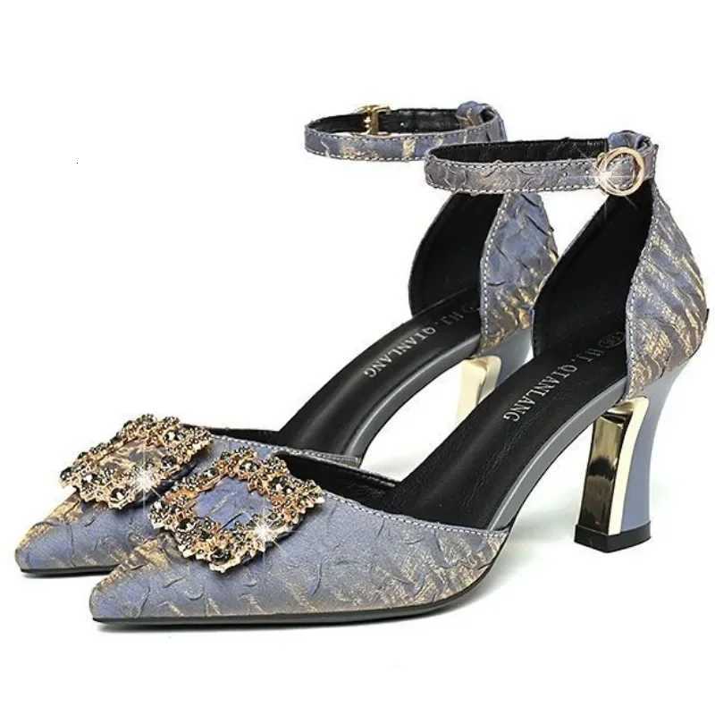 2024 New Summer Women Pumps Comfortable Designer Fashion High Heels Shoes Fashion Luxury Sexy Elegant Pointed Toe Shoes W250814