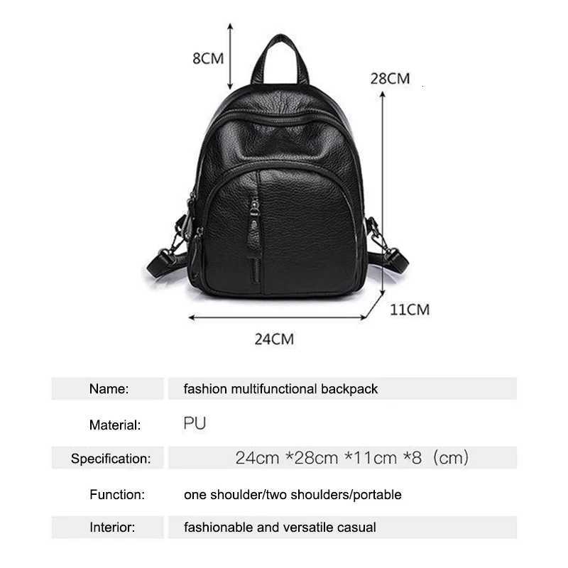 Anti-theft Soft PU Leather Backpack Women Vintage Shoulder Bag Ladies Mini Travel Backpack School Bags Girls XJ250814