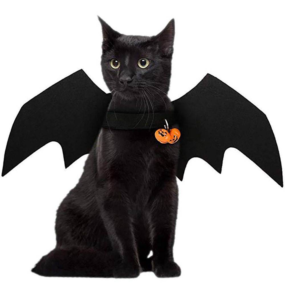 pet party costumes ,Cat costumes, Halloween dog outfits, pet clothes with bat wings and bells Pet Halloween Costumes