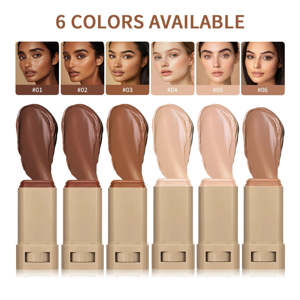 Foundation Tint Stick Balm Serum Boosted Skin Tint Silky Texture Foundation Stick Plumper Travel 6 Colors Stick Ma 250813