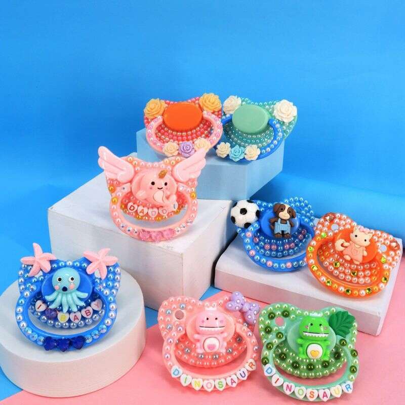 Adult Baby Soother Deluxe Large Pacifier with Rhinestones