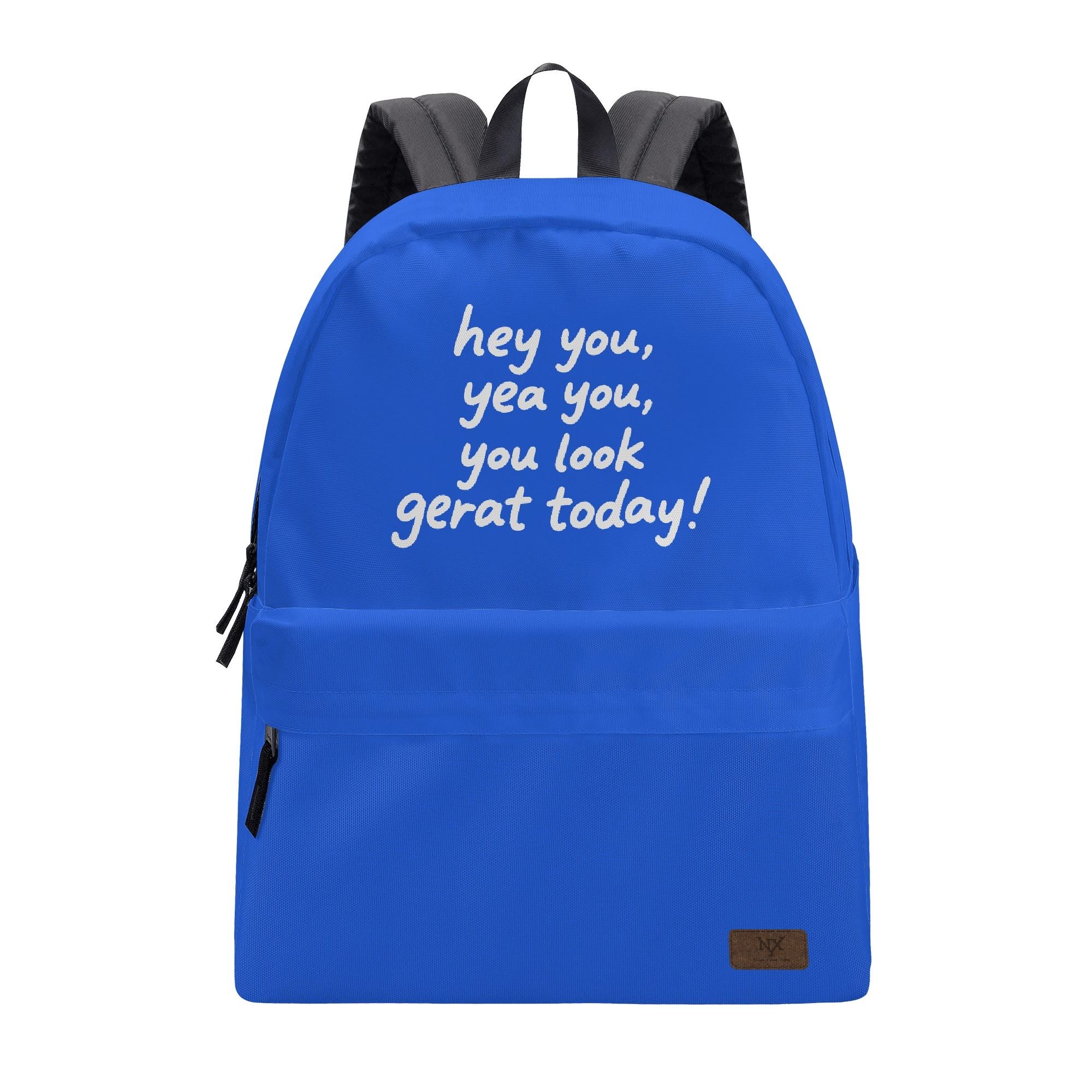 NXY high quality backpack luxury bag Women solid color backpacks designer bookbags back packs womens fashion all-match Large blue letters schoolbag
