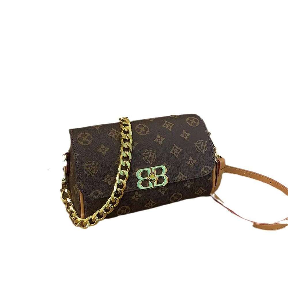 Designer Bag Luxury Bag Fashion Print Crossbody - Stylish PVC Shoulder Purse With Chain Strap, Trendy Casual Handbag Shoulder Bag Women Brown/Contrast