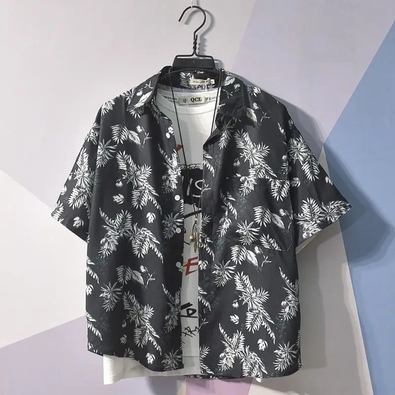 Printed Shirts And Blouses For Men Colourful Hip Hop Clothing Geometric Funny Man Tops Hawaiian Graphic With Pocket Floral Xxl S 250808