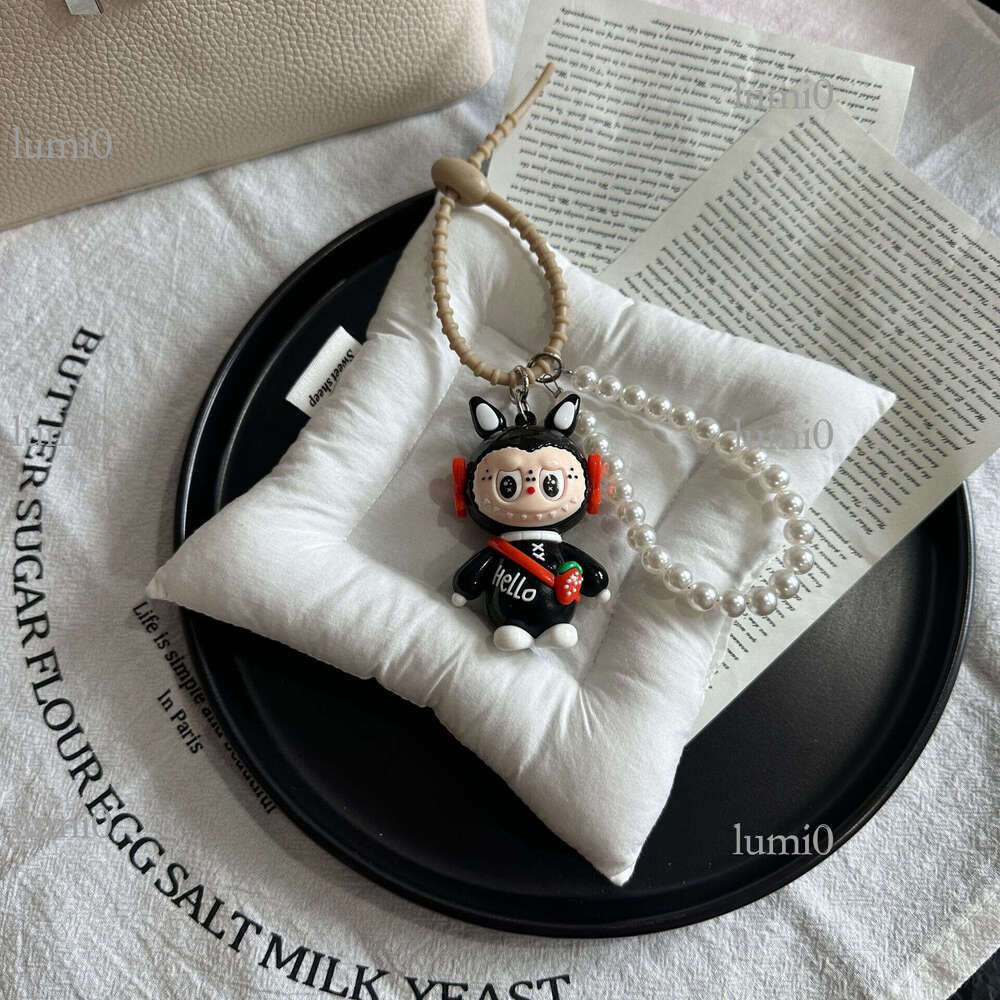 Bubble Mart Plush Labubu Super Cute Girl Bag Pendant Student Backpack Doll Keychain