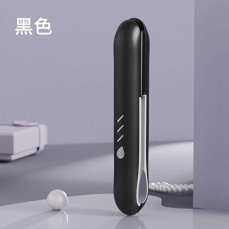 Wireless Hair Straightener and Curling Iron 2 in 1 Rechargeable Mini Portable Styling Tool for Travel Home W250814